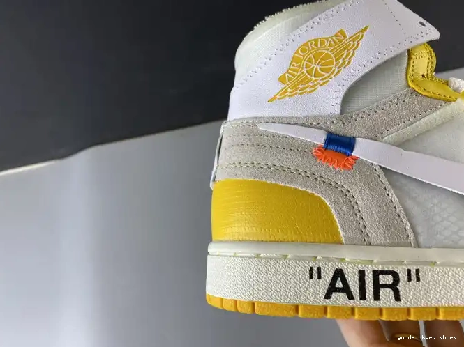 Air NRG Dark Yellow-Cone 1 AQ0818-149 Powder White Off-White x Jordan 0524